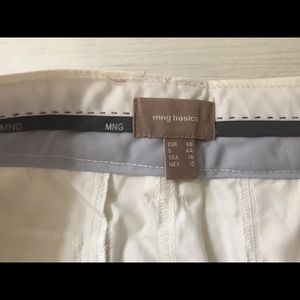 NWT -white straight leg Mango pants